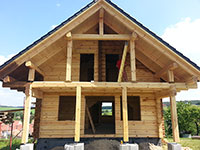 The log cabin house in the Norwegian technology in Brno - Zakřany,