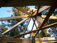 Assembly of truss beams