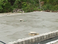 Finished foundation slab